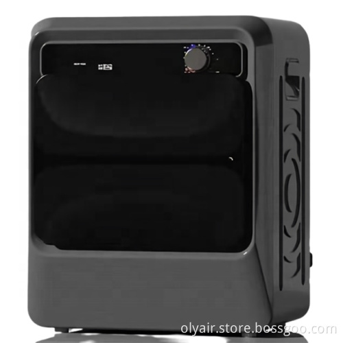 Compact 3Kg Air Vented Dryer Machine - Grey with Black Door, Electronic Control